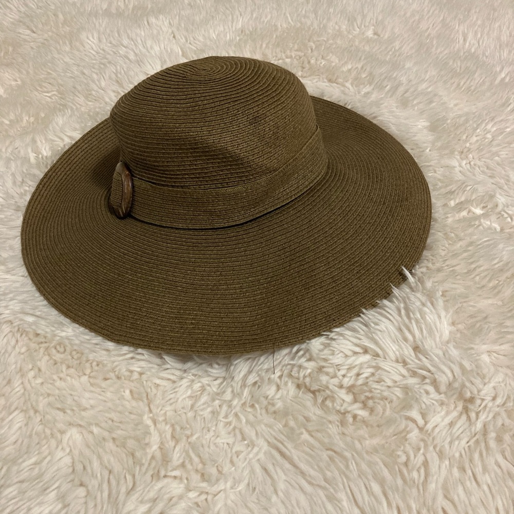 Elegant Brown Wide-Brim Hat - Picture 2 of 4